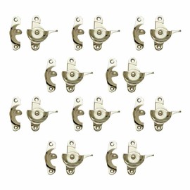10 Traditional Solid Brass Window Sash Lock Bright Chrome | Renovator's Supply