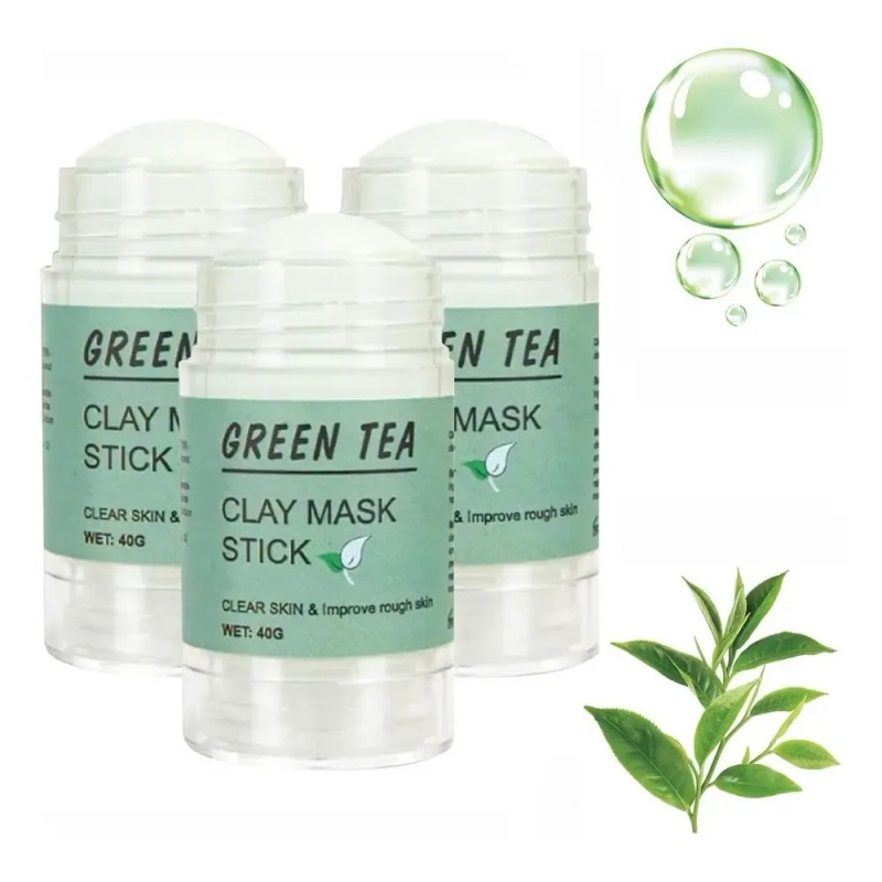 Mascarilla De Té Verde En Barra Sin Poros, Arcilla Purificad