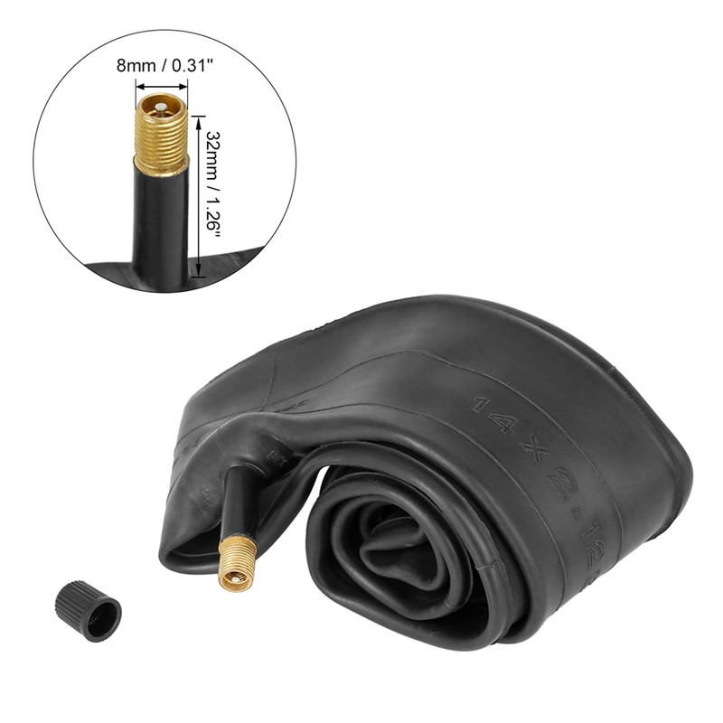 X AUTOHAUX 14" Bike Inner Tube 14 x 2.125 US