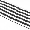 Footrest Black and White Streaks Soft Breathable Adjustable Foot Hammock