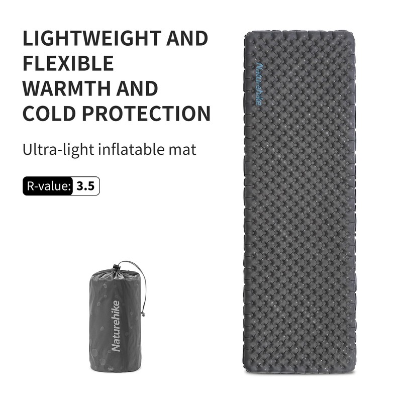 Naturehike 3.5 R-value camping sleeping pad 4 seasons ultralight self-inflating
