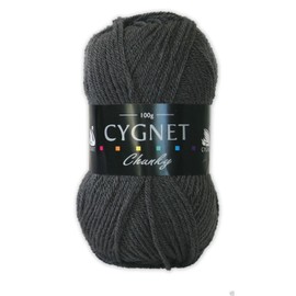 Cygnet Chunky Knitting Yarn 100g 100% Acrylic 967 Graphite