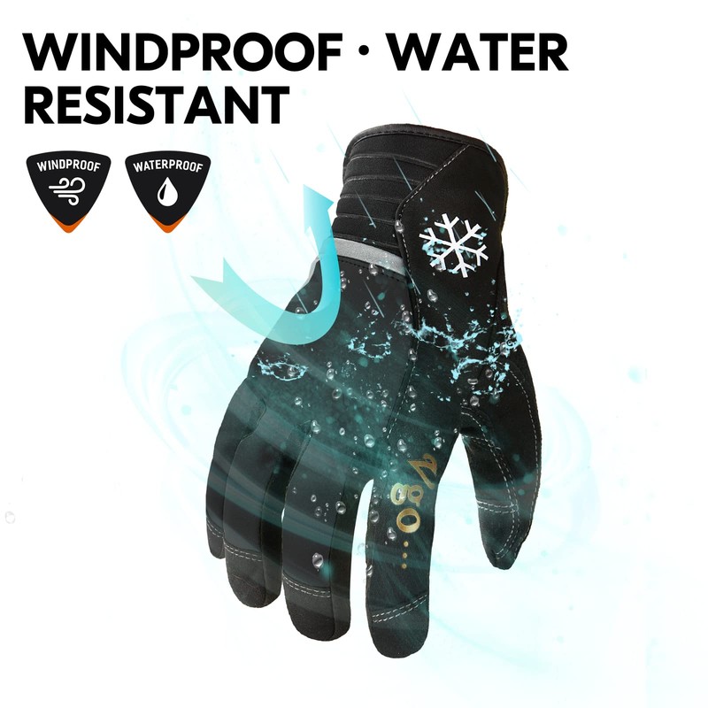 Vgo... Winter Work Gloves Touchscreen, Thermal Working Men Gloves for