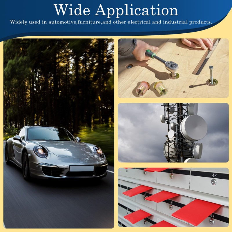 Vifmy 1/2''-13 UNC Rivet Nut, 19Pcs Zinc Plated Finish Carbon