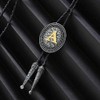 HUABOLA CALYN Bolo tie for Men, Western Cowboy Golden Alphabet
