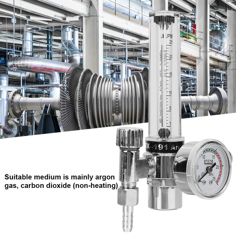 Argon Gas Pressure Reducer Argon Gas Meter Outlet Male Thread