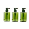 LABRIMP 3pcs Eco-Friendly Shampoo Dispenser Bottles Travel Toiletry Pump Jars