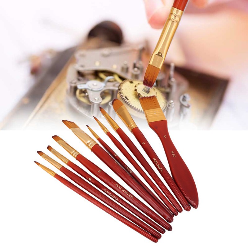 10Pcs/Set Watch Oil Cleaning Brush Small Parts Watch Repair Maintenance