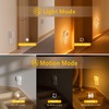 YUNLEX 2 Pack Plug in Night Light with Motion Sensor