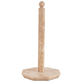 SPESHSTONES Paper Towel Holder 12.5" Inches Travertine Handmade Paper Towel Holder for Kitchen - Toilet Paper Holder Stand for Bathroom, Kitchen Paper Towels Holder for Countertop Accessories