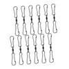 Levemolo 12pcs Durable Stainless Steel Dual Clip Hooks for Wind