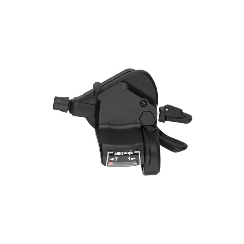 Microshift Mezzo Right Thumb-Tap Shifter, 7-Speed, Optical Gear Indicator, Shimano