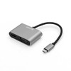 Blupeak USB-C to HDMI 4K 30Hz & VGA 1080P 60Hz Adapter