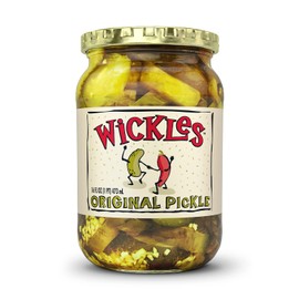 Wickles Pickles Original Pickles (6 Pack) - Spicy Garlic Pickles - Sweet & Hot Pickle Slices - Sweet, Slightly Spicy, Wickedly Delicious (16 oz Each)