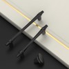 Asidrama 10 Pack 5 Inch(128mm) Matte Black Kitchen Cabinet Handles,