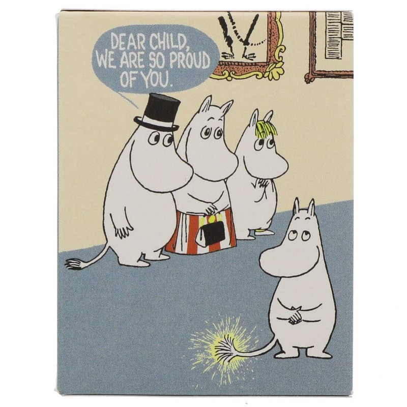 Sunstar Stationery S2825260 Moomin Sticky Notes, Book-shaped, Blue