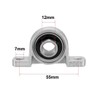 HOOWDAMY 2pcs KP001 12mm Inner Diameter Bore Bracket Pillow Block