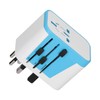 International Power Adapter Travel Plug with 4 USB Ports for