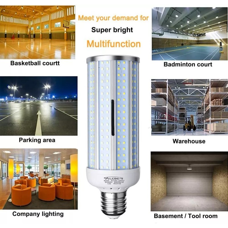 Auzer 4-Pack 80W LED Corn Light Bulb Large Mogul Base