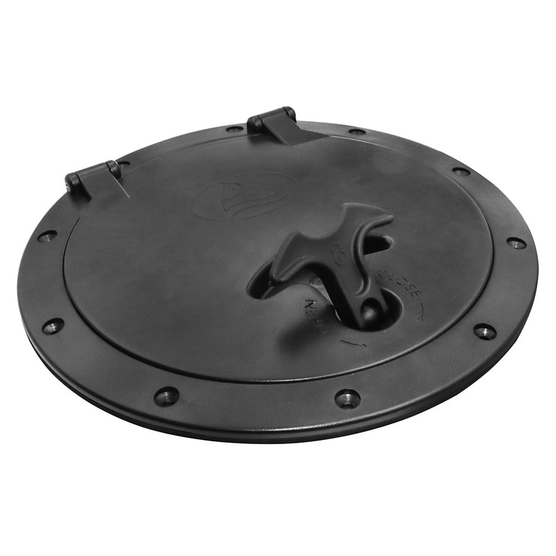 KUNPENG 8'' Black Deck Deck Hatch with Storage Bag Plate