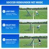 5X4FT Three Mode Soccer Goal & Rebounder Net & Target