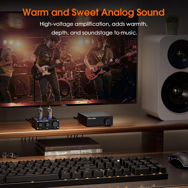 Nobsound Mini HiFi Tube Preamp: Class A Stereo Audio Preamplifier