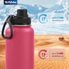 SASEUM Sport Water Bottle 32oz Stainless Steel Double Wall Vacuum