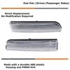 iJDMTOY Clear Lens Rear Bumper Reflector Lenses Compatible With 2008-2016