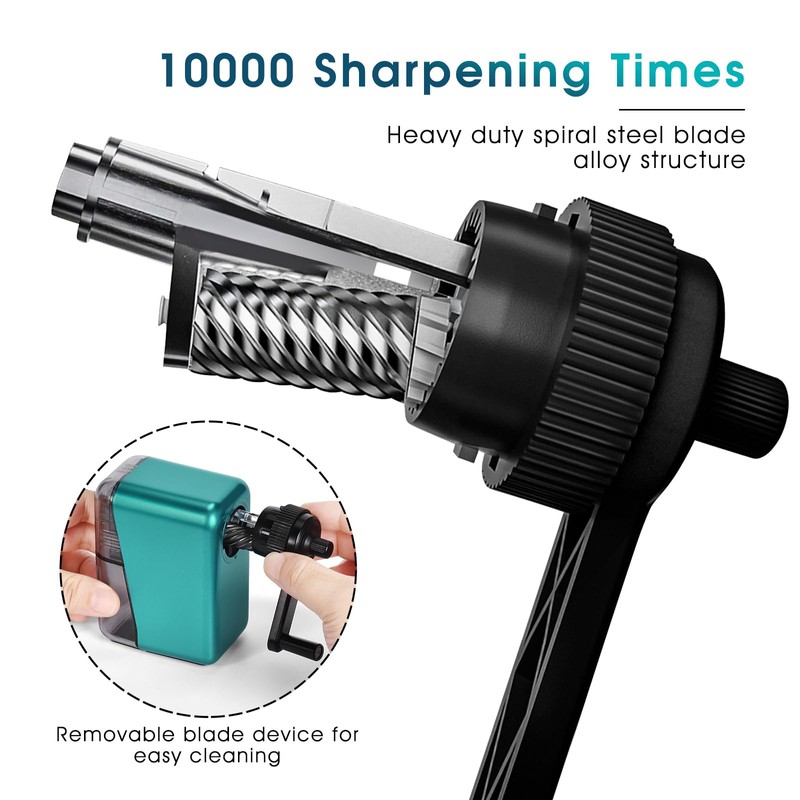 GUCOLUBU Manual Pencil Sharpener Hand Crank Pencil sharpeners for Kids