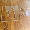 Cat Template, Clear Acrylic Template, Woodworking Router Template