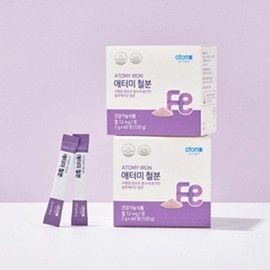 최신상품 애터미 철분 (60포 2개월분) / 비헴철 함유로 흡수에 용이한 국내정품 Atomy Iron (60 Sachets, 2-Month Supply) / Domestic Product Easy to Absorb with Non-Heme Iron
