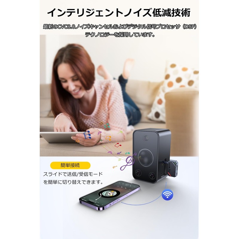 Bluetooth Transmitter TV - Bluetooth 5.4 Transmitter & Receiver, 2-in-1