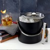 Houdini Bucket, Includes Ice Tongs, Black