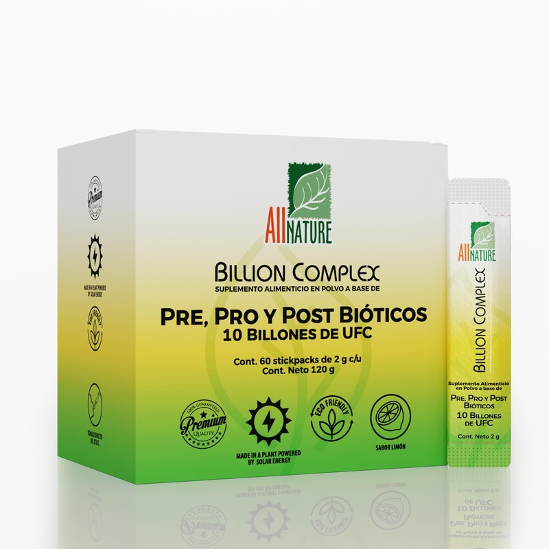 All Nature Billion Complex, Probióticos 10 Billones, Pre, Pro y