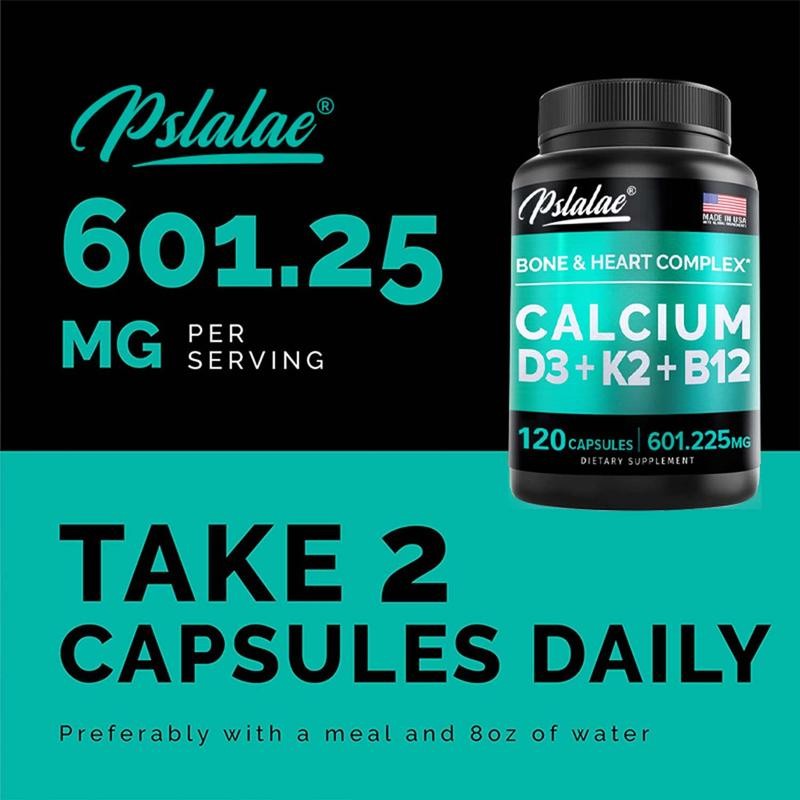 Pslalae 4-in-1 Calcium 600 mg with Vitamin D3 K2 B12