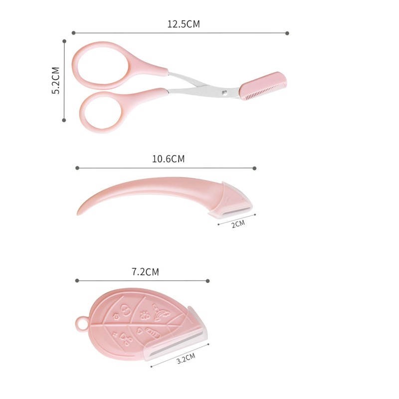 Eyebrow Set, 3-Piece Set, Eyebrow Kit, Eyebrow Scissors, Eyebrow Cut,