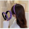 Feilguee 1 PCS Rhinestone Headband Glitter Non-Slip Wide Headband, Solid