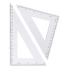 Zotemo 6-Piece Clear Math Geometry Set with 12-Inch and 6-Inch