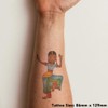 'Girl Dancing' Temporary Tattoo - Water Resistant, Skin-Safe, Non-Toxic Transfer