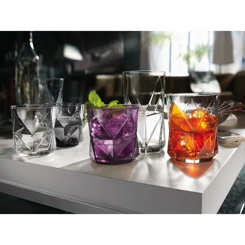 Bormioli Rocco Cassiopea Double Old Fashioned Glass, Set of 4