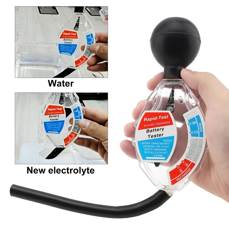 SMGDA Battery Hydrometer, 6V 12V 24V Golf Cart Deep Cycle