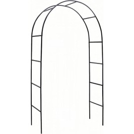 Garden Arch Trellis Metal Garden Arbor for Various Climbing Plant, Wedding Arches for Ceremony Decoration Outdoor Lawn Backyard, 7'8" H x 4'5" W, Dark Green