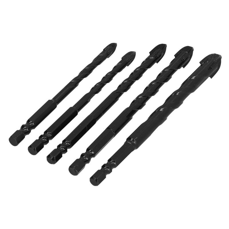 5Pcs Drill Bit Cross Spear Head Hex Shank Drilling Tool