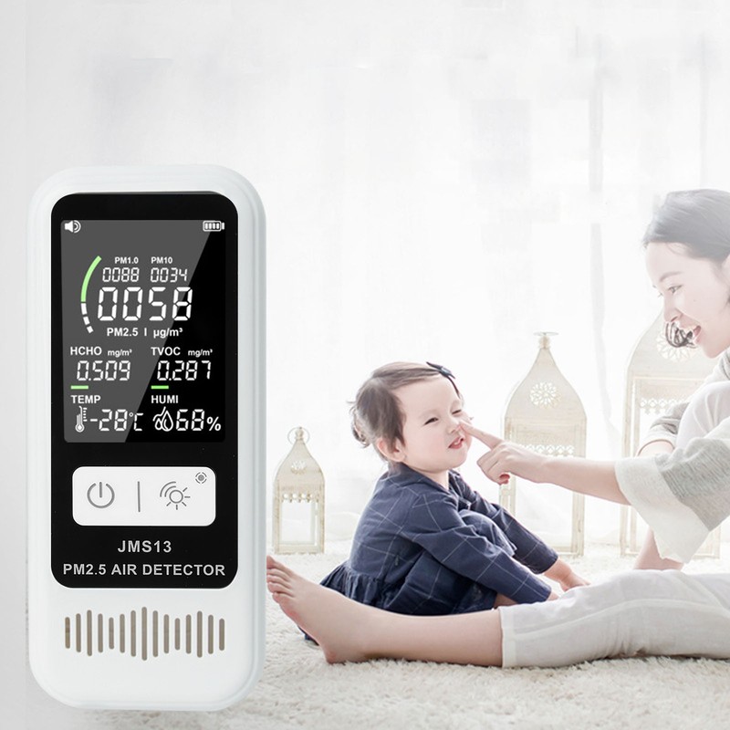 Air Quality Monitor Pm2.5 10 1.0 Detector LCD Display Temperature