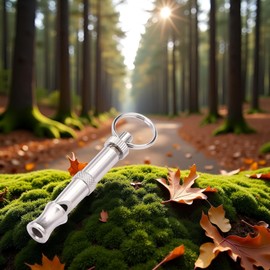 Opemg 1Pc Silver Adjustable Ultrasonic Dog Whistle,Portable Whistle Pet Whistle Supersonic Whistle Dog Whistles for Pet Training，Training and Behavior Aids,Dog Whistle Training,Dog Whistles