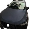 Black Oversized Car Hood Cover 3.3X5FT/6X7FT100% Polyester Elastic Fabrics Can
