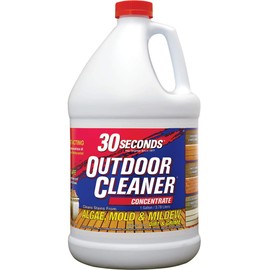 30 SECONDS Outdoor Mold & Mildew Stain Remover | Concentrate | 128 fl oz | Vinyl Siding Fences Patios & More | 4 Pack