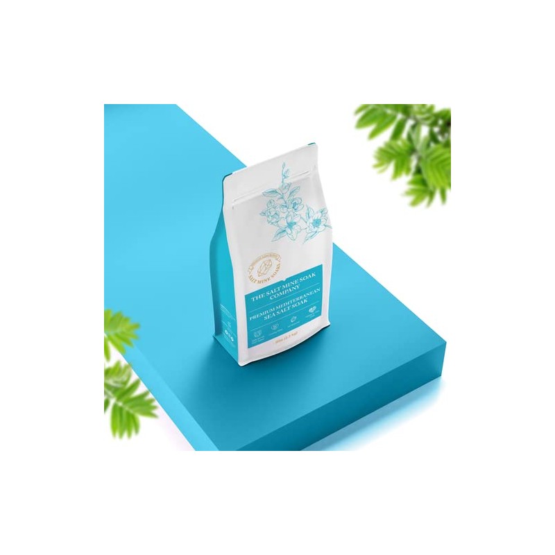 Spearmint Premium Mediterranean Fine Grain (.3mm) Sea Salt Soak 5