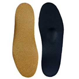 Green-Feet thin, 3mm thin Orthopaedic shoe-liner-n for Fallen arches, Flat foot, Normal foot and Cavus with splayfoot-support and attenuation pads for their Feet, Hand-Made in Germany - neutral Arch / normal Vault, UK 4/5 L-9.84" B-3.35"