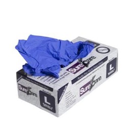 Glass Mechanix Safety Glasses,1 qty and Gloves, Box of 100 Combo-Windshie